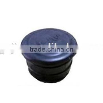 black plastic end cap hardware fittings for lean pipe