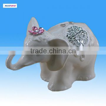 unique porcelain queen elephant figurine for wholesale