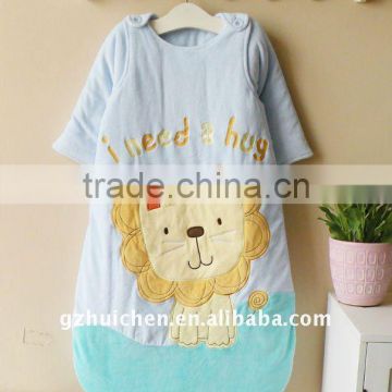 baby wear cotton embroider sleeping bag two way use
