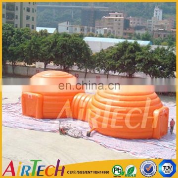 Commercial inflatable Connection dome tent,large pvc tarpaulin tent for party