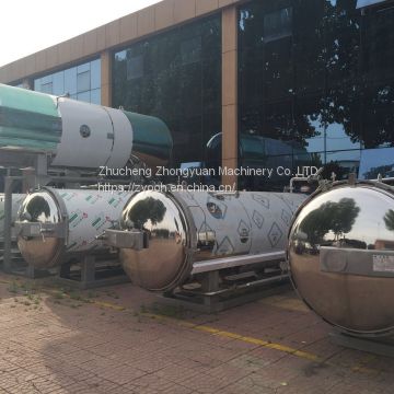 Three parallel water bath pothigh pressure and high temperature cooking sterilization pot