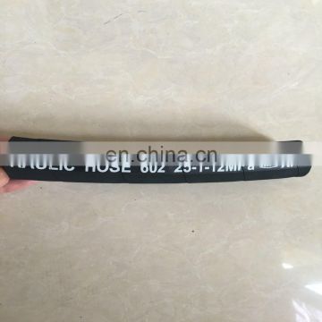 Oil and abrasion resistant steel wire braided reinforced high pressure NBR material 10mm hydraulic rubber hose r2