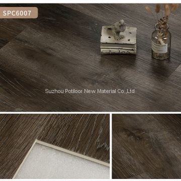 SPC floor vinyl flooring sheet tiles slotted click lock 6″*36″size