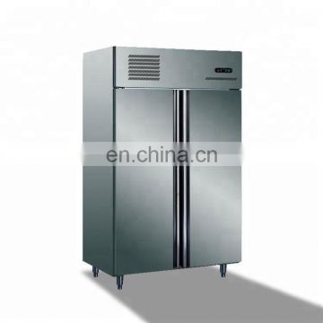 High Quality With High Efficient Compressor 2 Door Stainless Steel Upright Glass Display Freezer For Beverage China Manufacturer