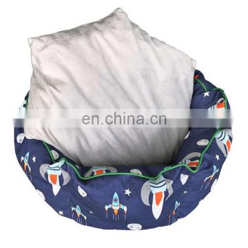 UV Protected Waterproof Dog Bed for Outdoor Comfortable Pet Bed with Pillow