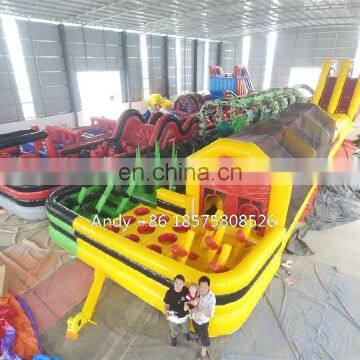 Giant commercial beast blow up inflatable obstacle course for adults