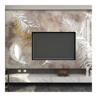 House Decoration 3D Wall Mural Flowers Wall Stickers Tv Background Vinyl Wallpapers Drop Ship