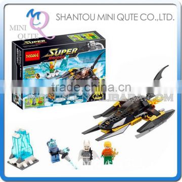Mini Qute DECOOL Marvel Avenger super hero Batman chariot battle building block action figure educational toy NO.7102