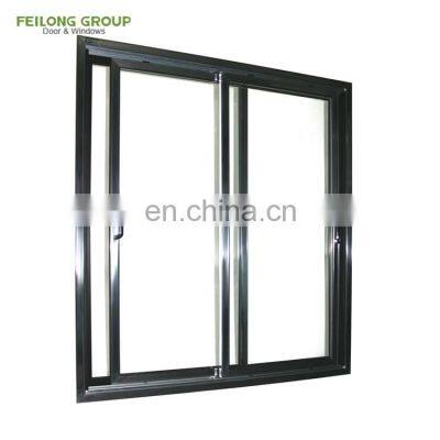 Factory Low E Double Glass simple design NFRC American standard AS2047 standard sliding balcony window aluminum sliding window