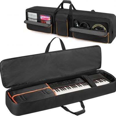 Soft Piano Bag With Padded Handle And Detachable Shoulder Strap, Travel Keyboard Gig Bag