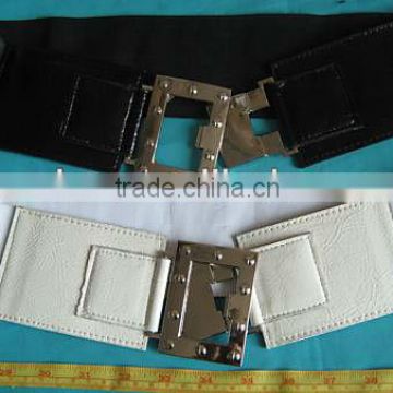 PVC Elastic Belt Clothing Accessories Belt for 28~28.5" PVC BELT FRONT WITH ELASTIC BACK, ATS-8140