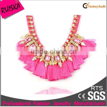 Fashion Design Cheap Wholesale Tassels Red Necklace