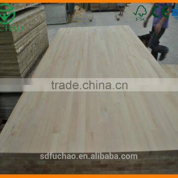 Exquisite Straight Texture Poplar Finger Joint Board for Flooring