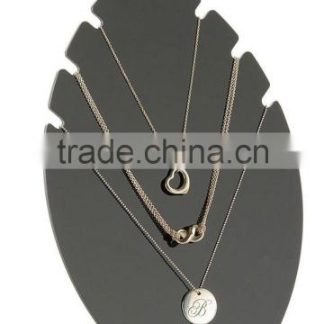 Acrylic Jewelry Display for Necklaces Leaf-shaped