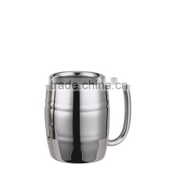 Best Selling Stainless steel beer mugs metal polished drinking cup