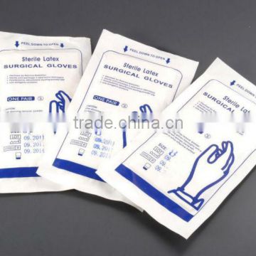 Size 6.0, 6.5, 7.0, Powder Free, Curved Fingers and Nature Latex Sterile Surgical Gloves(CE ISO FDA)