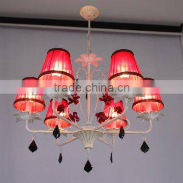 crystal fabric pendant light,modern guzhen pendant lamp