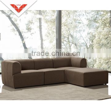 Cheap price R63 small fabric corner sofa
