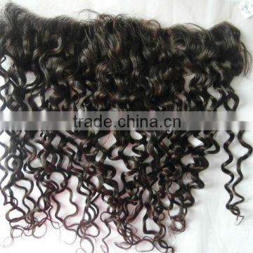 wholesale price superior quality brzailian virgin curly lace frontal accept paypal