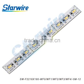 Shenzhen manufacture led flexible strip light WW&CW adjustable color / 180leds 2216 led strip light