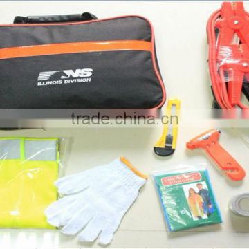 car roadside safety tool emergency tool kit in black bag