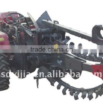 Automatic high performance chain trencher for tractor