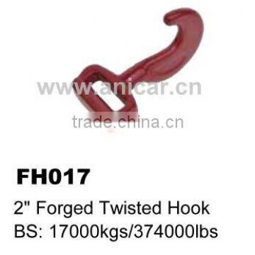FH017 2" Forged Twisted Hook for webbing