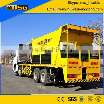 Road Infrastructure Machine 8M3 Asphalt Tank 14M3 Gravel Tank Asphalt and Gravel Distributor