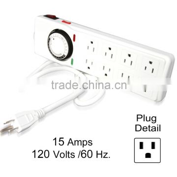 Honest Supplier SINOWELL 8 Outlet Power Strip Timer Plug