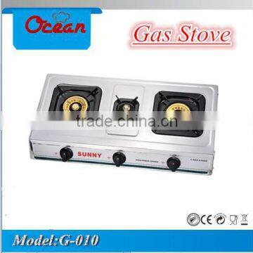 New model 3 burner gas stove