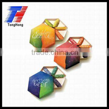 colorful paper box for food