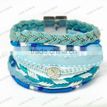 brazilian style bohemian bead bracelet jewelry with magnetic locked