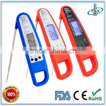 2017 New Instant Read bbq food thermometer, cooking meat thermometer, food cooking thermometer with magnet and back light