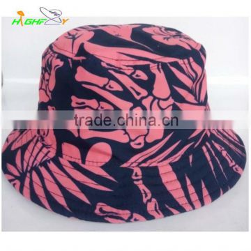 Custom high quality plain sublimation printed bucket hat and cap