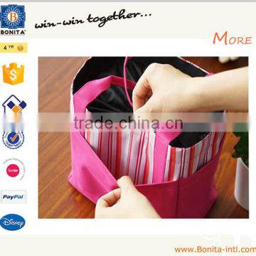 2016 new foldable shopping bag, woman nylon shopping bag ,beautiful foldable shopping bag