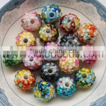 Manufacturer 14*16MM Plastic Paved Resin Beads Charm