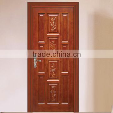 2014 new style carved plain solid wood door