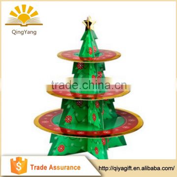 Wholesale Christmas Tree Design Cupcake Stand Party Supplies Cake Holder