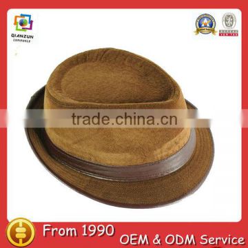 Corduroy short brim mens designer bucket hat custom fashion brown bucket hats for men