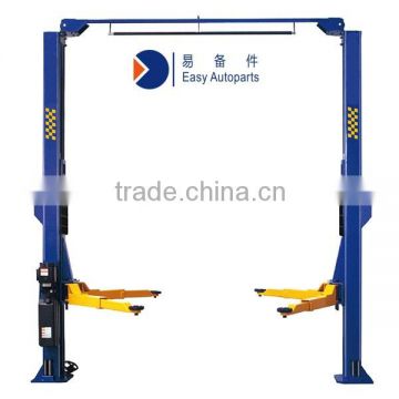 4.5t Clearfloor two post lift Mechanical safety lock overhead crossover beam
