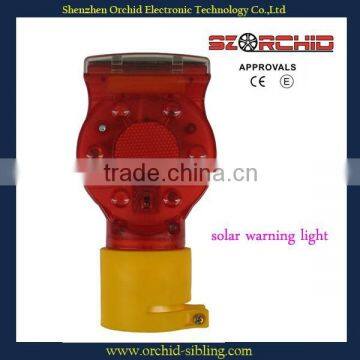 E4 approval red pc lens revovling solar warning light