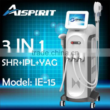 Powerful Movable Screen 3 in 1 Multi-function Machine CPC Manufacturer mediacal CE q switched nd yag laser 10HZ