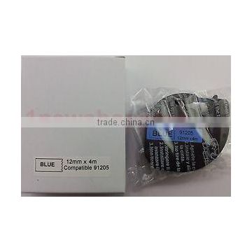 Details about 4PK compatible Dymo Letra Tag LT 91205 PLASTIC BLUE LABELS Tapes 12MM x 4M