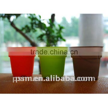 Eco friendly cornstarch bioplastic flower pot
