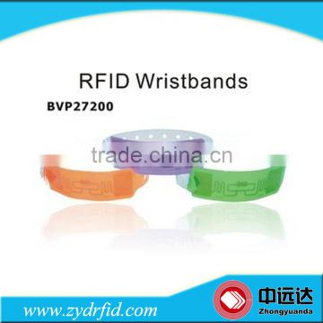 Plastic Fudan F08 disposable printable RFID hospital wristband