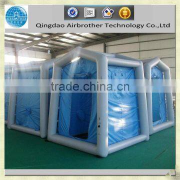 PVC coated inflatable decontamination tent for firefighting