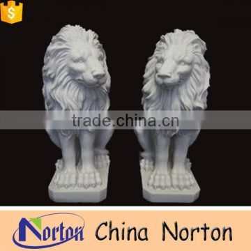 Modern decorative park marble lion statues for sale NTBM-L017Y