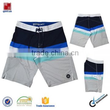 European standard stripe print fabric men sports shorts