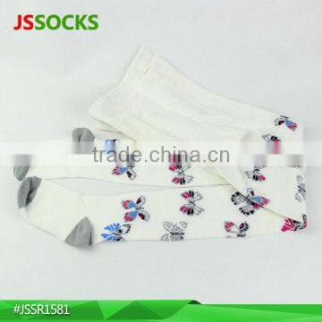 Wholesale custom printed tights for girls with nice butterfly