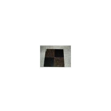 Black Galaxy and Tan Brown tile